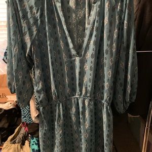 Maurice's Peplum Style Sheer Tunic Top